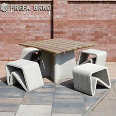 Mobiliář 3D tisk betonu